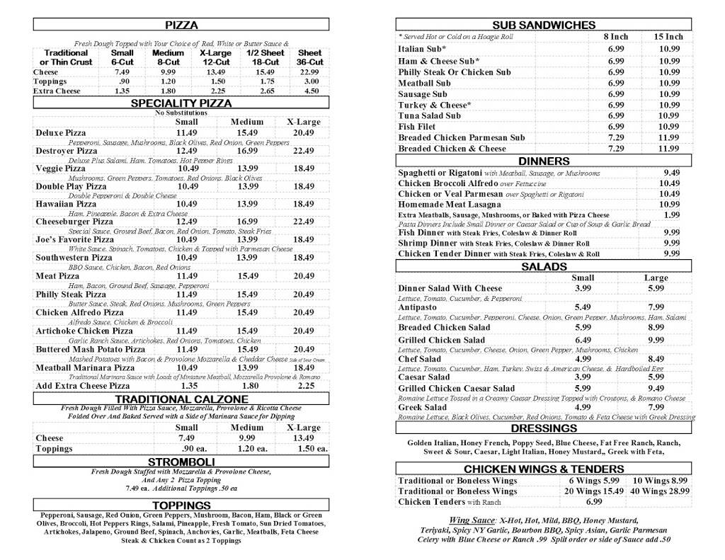 Roman Fountain Pizza & Subs | meal delivery | 15603 Detroit Ave, Lakewood, OH 44107, USA | 2162216633 OR +1 216-221-6633