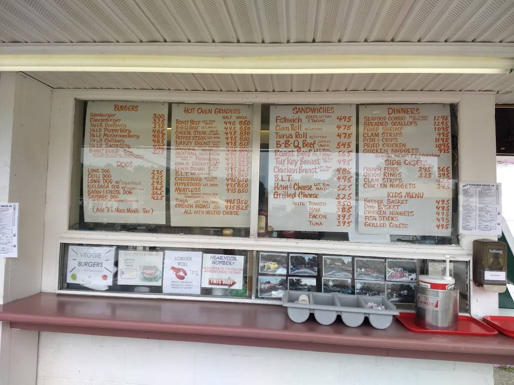 Ricks Parkside Drive-In | restaurant | 1189 Park St, Palmer, MA 01069, USA | 4132833517 OR +1 413-283-3517