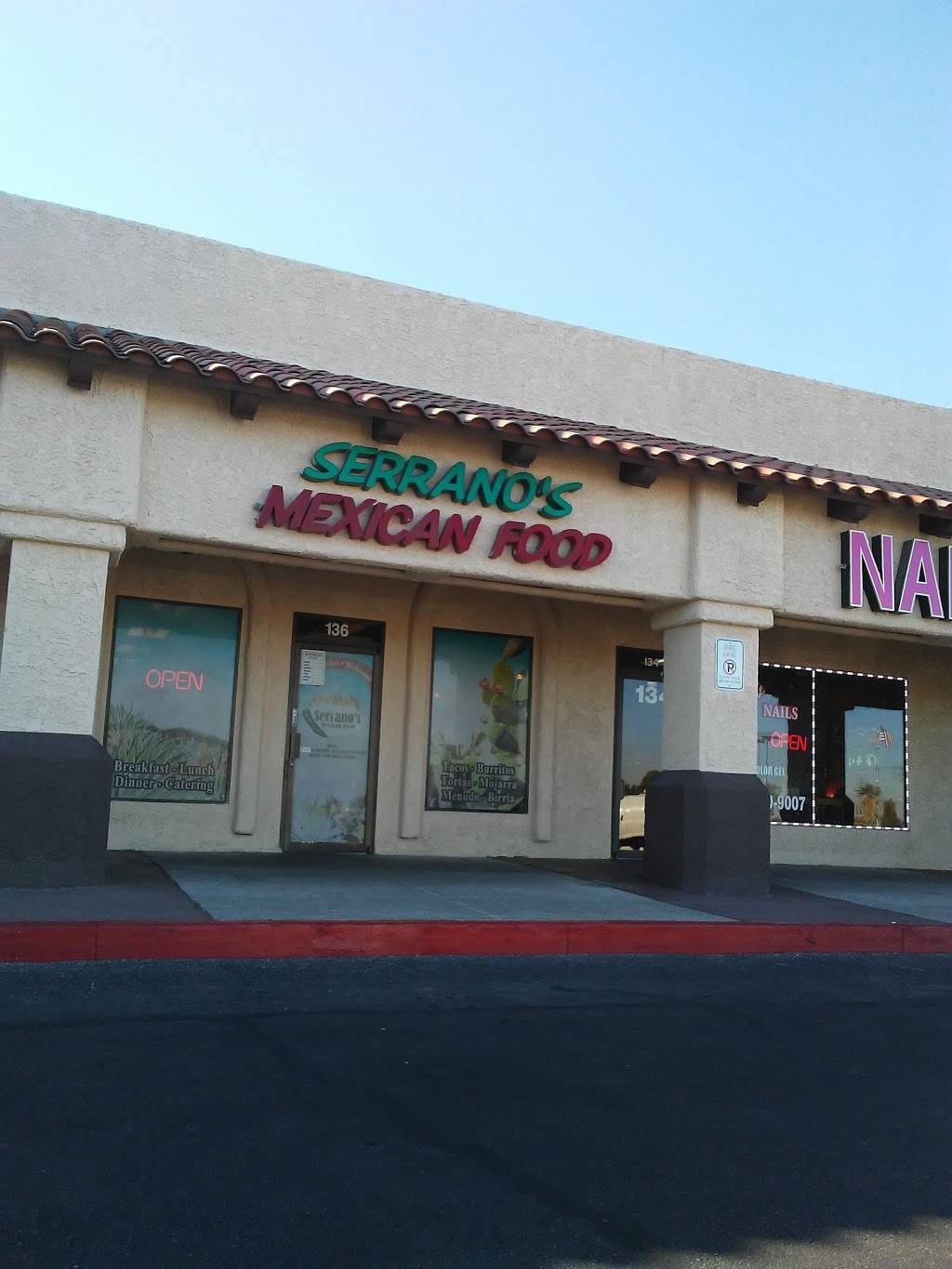Serranos Mexican Fast Food | restaurant | 5330 136 S Rainbow Blvd, Las Vegas, NV 89145, USA | 7022434552 OR +1 702-243-4552