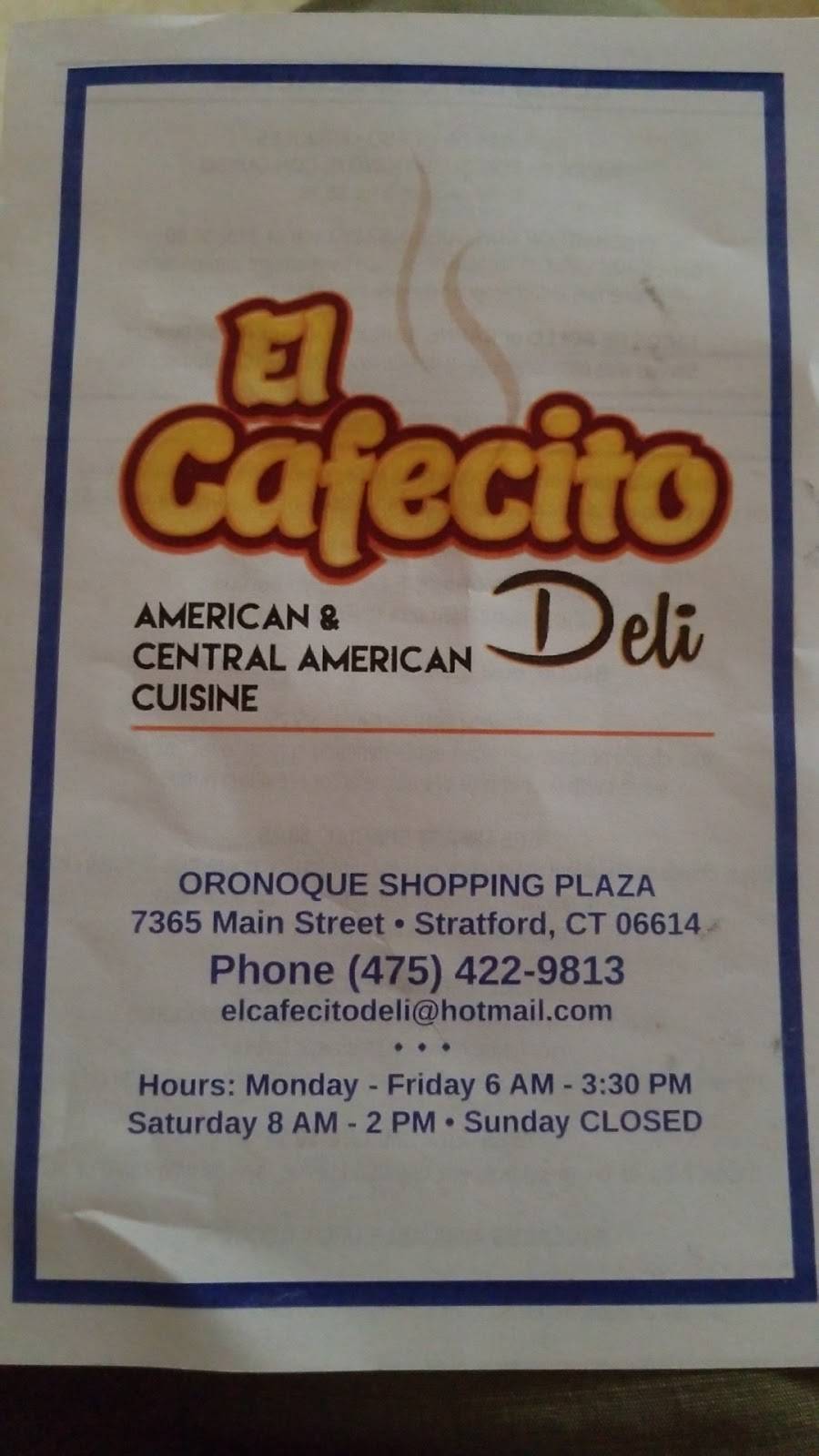El cafecito deli | restaurant | 7365 Main St, Stratford, CT 06614, USA | 4754229813 OR +1 475-422-9813