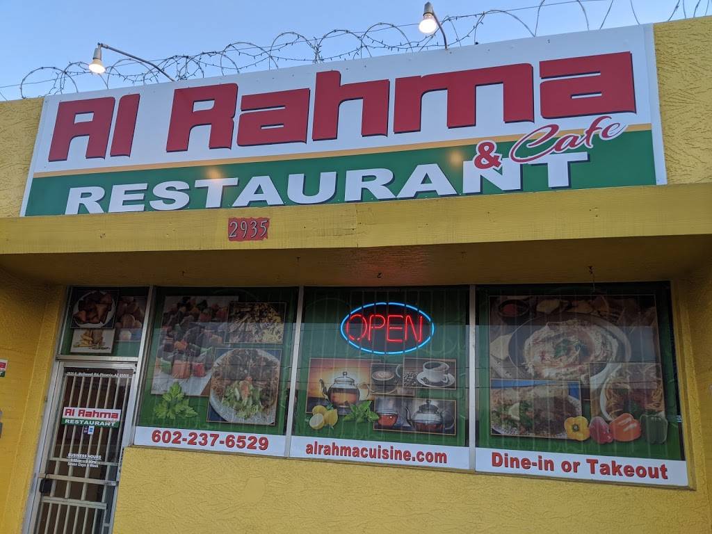 Al Rahma restaurant | restaurant | 2935 E McDowell Rd, Phoenix, AZ 85008, USA | 6235529496 OR +1 623-552-9496