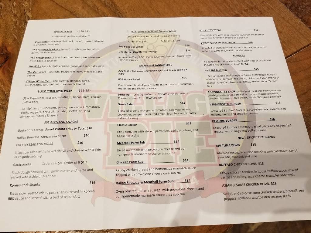 Village Pie | restaurant | 8 Village Square, Stratton, VT 05360, USA | 8022971700 OR +1 802-297-1700