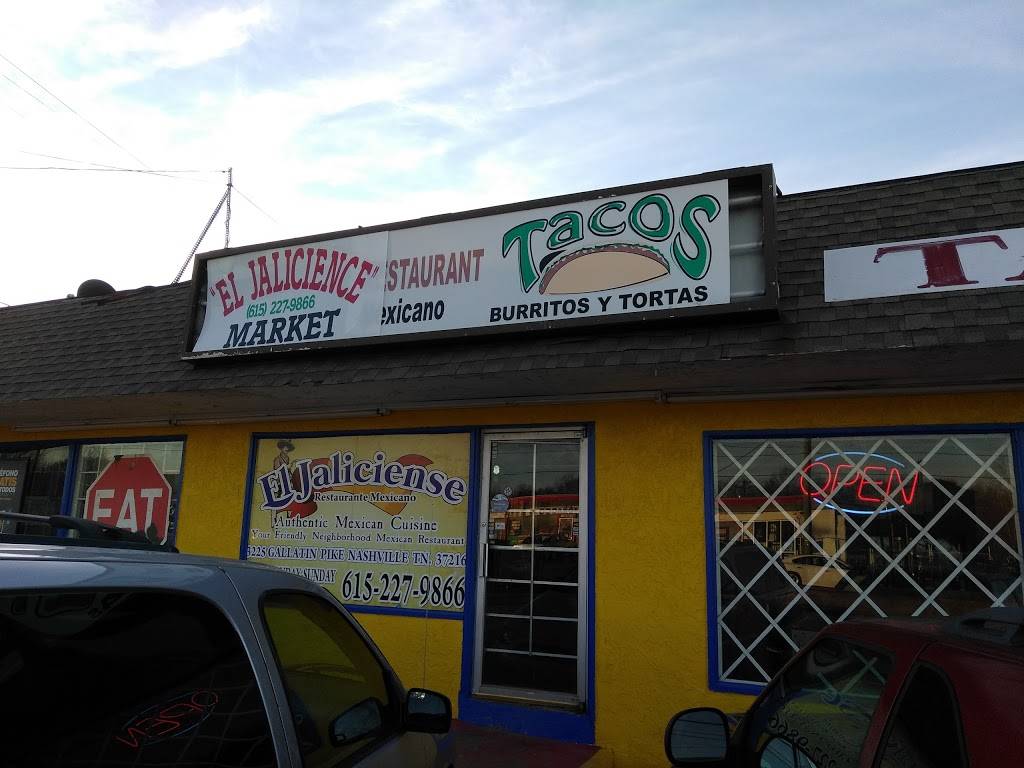 El Jaliciense Mexican Restaurant | restaurant | 3225 Gallatin Pike, Nashville, TN 37216, USA | 6152279866 OR +1 615-227-9866