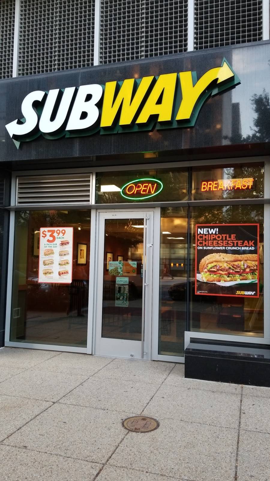 Subway Restaurants | restaurant | Sentinel Square I, 90 K St NE Suite 105, Washington, DC 20002, USA | 2022480800 OR +1 202-248-0800