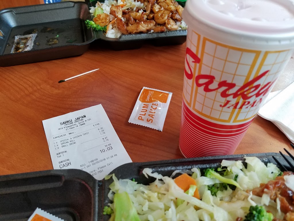 Sarku Japan | restaurant | 1613 Pleasonton Rd Suite B - 125, El Paso, TX 79906, USA | 9152641648 OR +1 915-264-1648