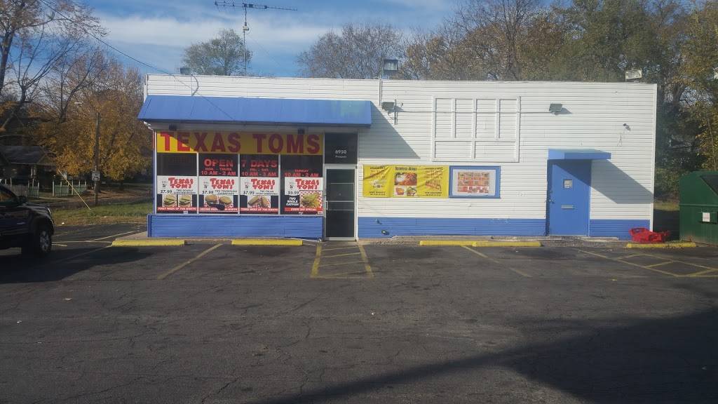 Texas Toms | restaurant | 6950 Prospect Ave, Kansas City, MO 64132, USA | 8164441551 OR +1 816-444-1551