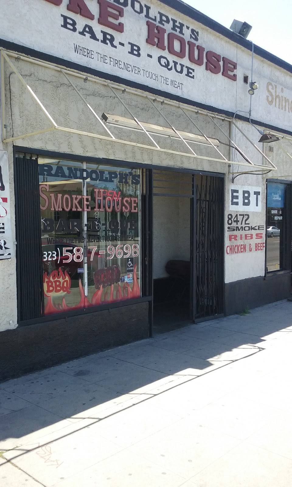 Randolphs Smoke House BBQ | restaurant | 8472 S Central Ave, Los Angeles, CA 90001, USA | 3235879698 OR +1 323-587-9698