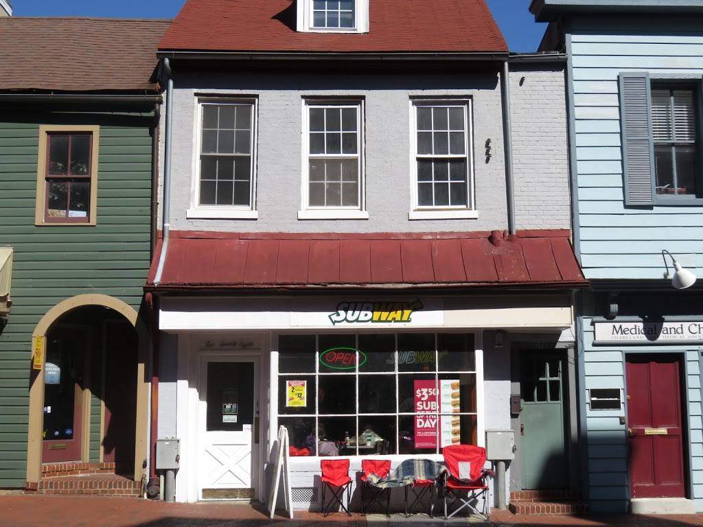 Subway | restaurant | 228 Main St, Annapolis, MD 21401, USA | 4109900095 OR +1 410-990-0095