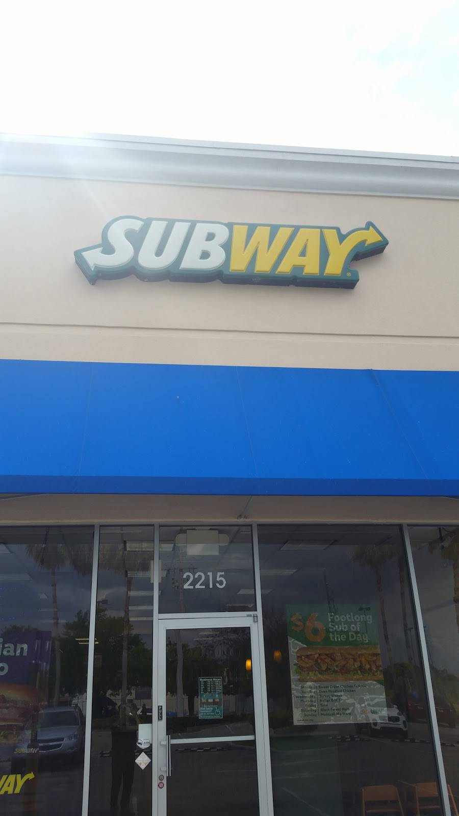 Subway Restaurants | restaurant | 2215 60th Ave E, Ellenton, FL 34222, USA | 9417296447 OR +1 941-729-6447
