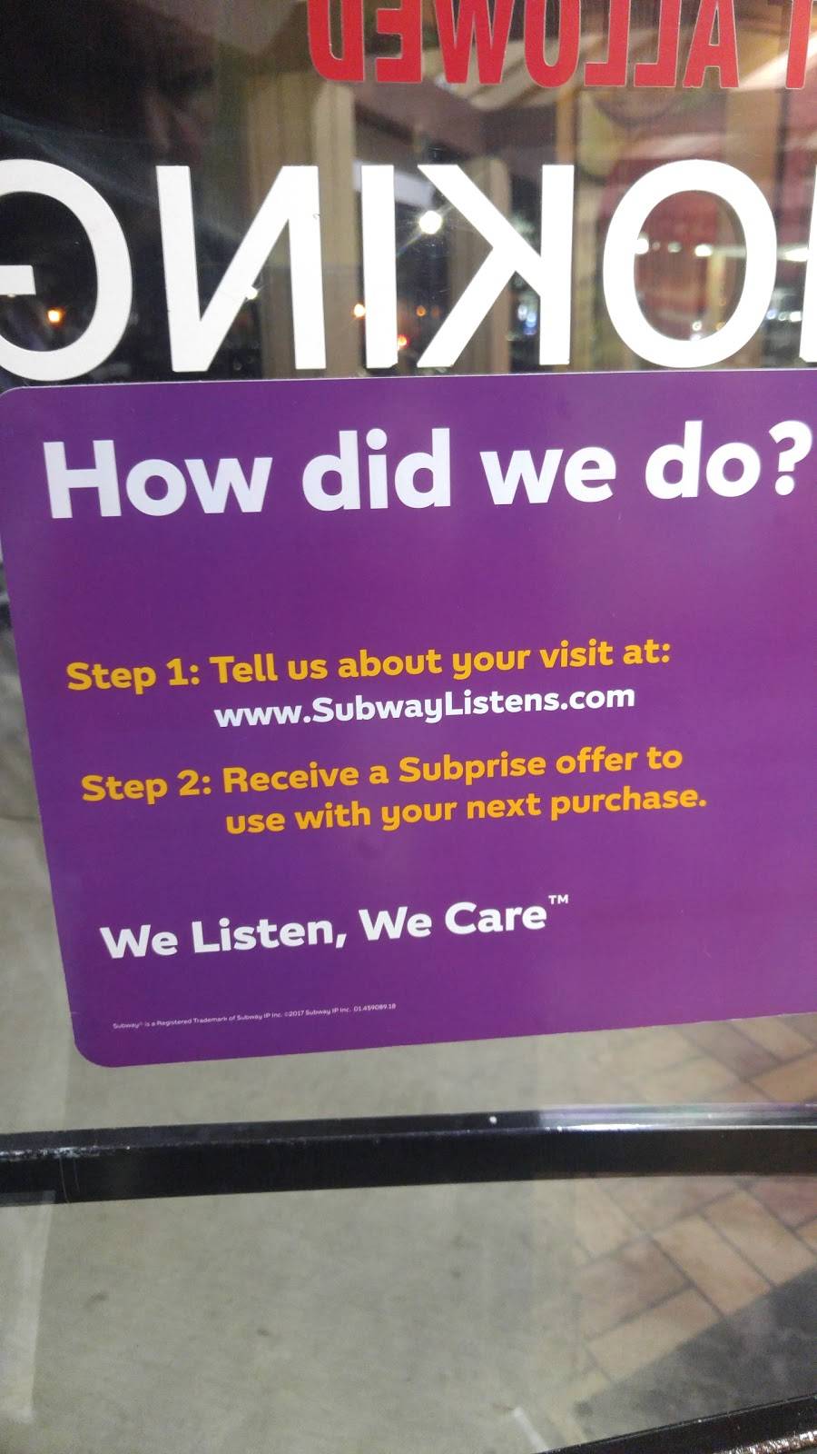 Subway Restaurants | restaurant | 12865 Mountain Ave A, Chino, CA 91710, USA | 9096283815 OR +1 909-628-3815