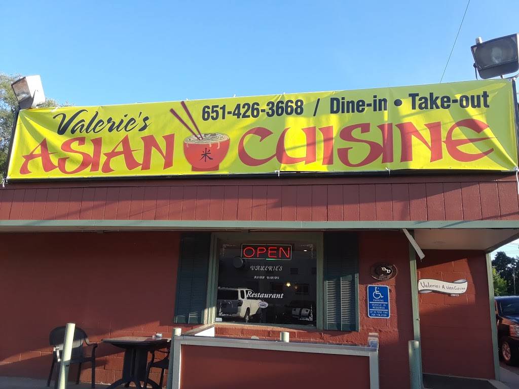 Valeries Asian Cuisine | restaurant | 106 Wildwood Rd, Willernie, MN 55090, USA | 6514263668 OR +1 651-426-3668
