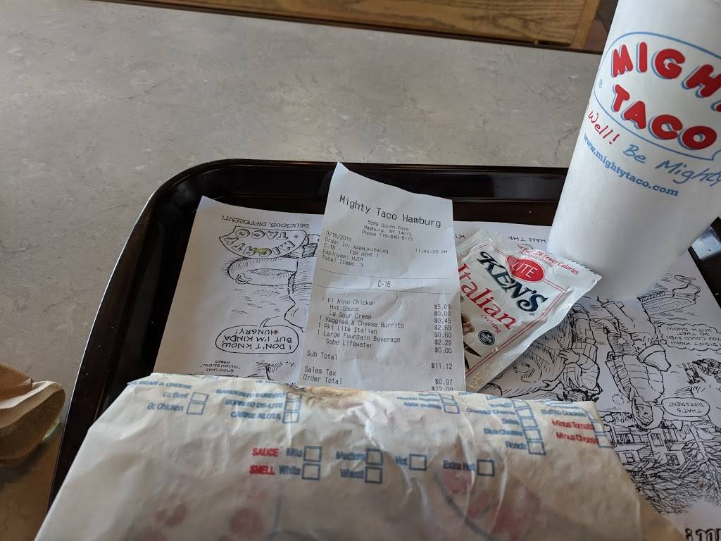 Mighty Taco | restaurant | 5999 South Park Ave #1, Hamburg, NY 14075, USA | 7166498177 OR +1 716-649-8177