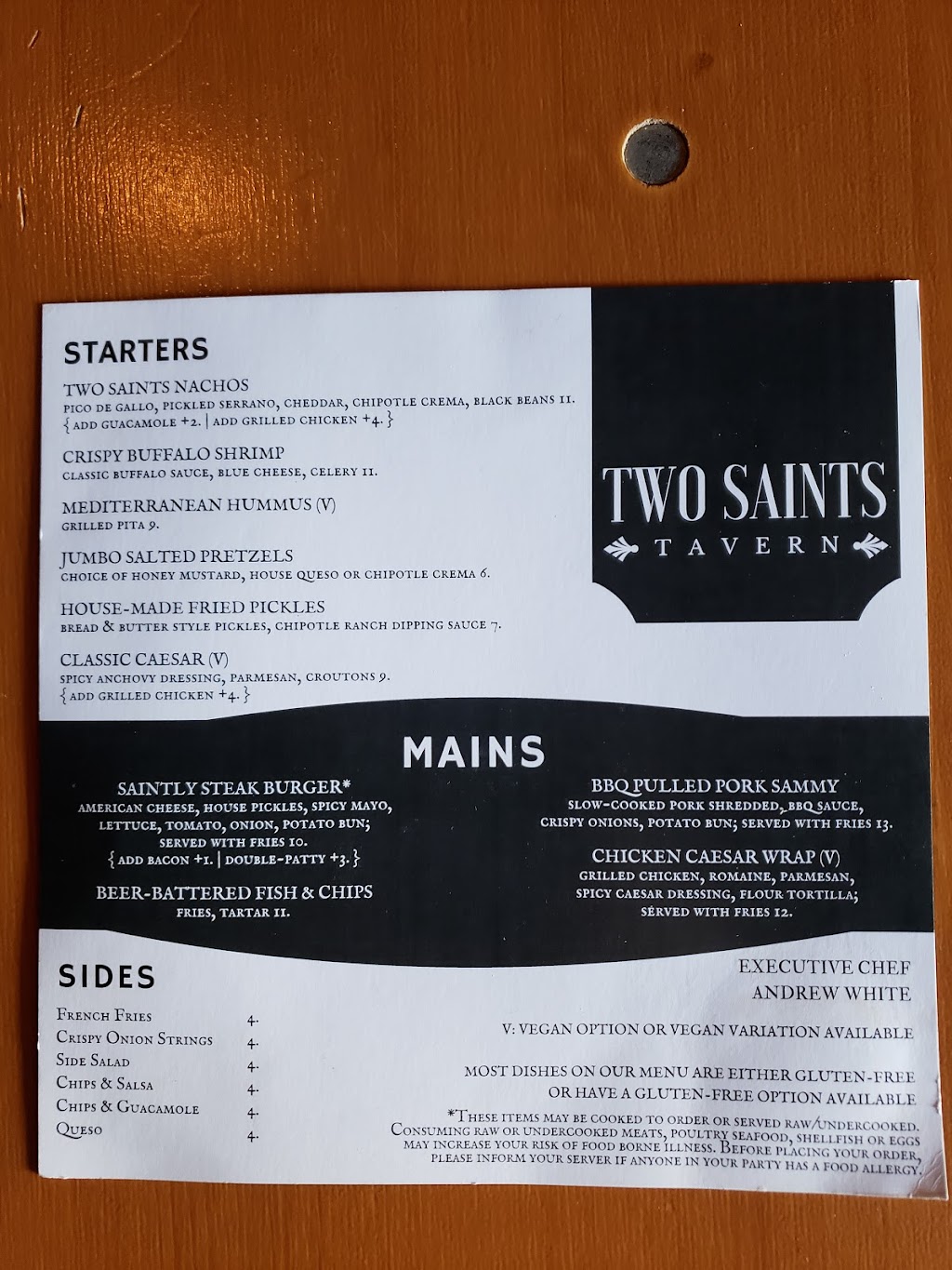 Two Saints Tavern | restaurant | 52 Gainsborough St, Boston, MA 02115, USA | 6172368784 OR +1 617-236-8784