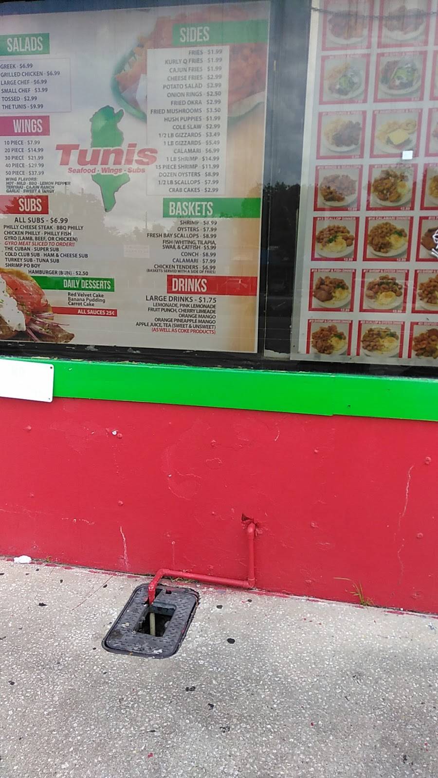 Tunis SeaFood, Wings & Subs | restaurant | 1935 Main St N, Jacksonville, FL 32206, USA | 9045035042 OR +1 904-503-5042