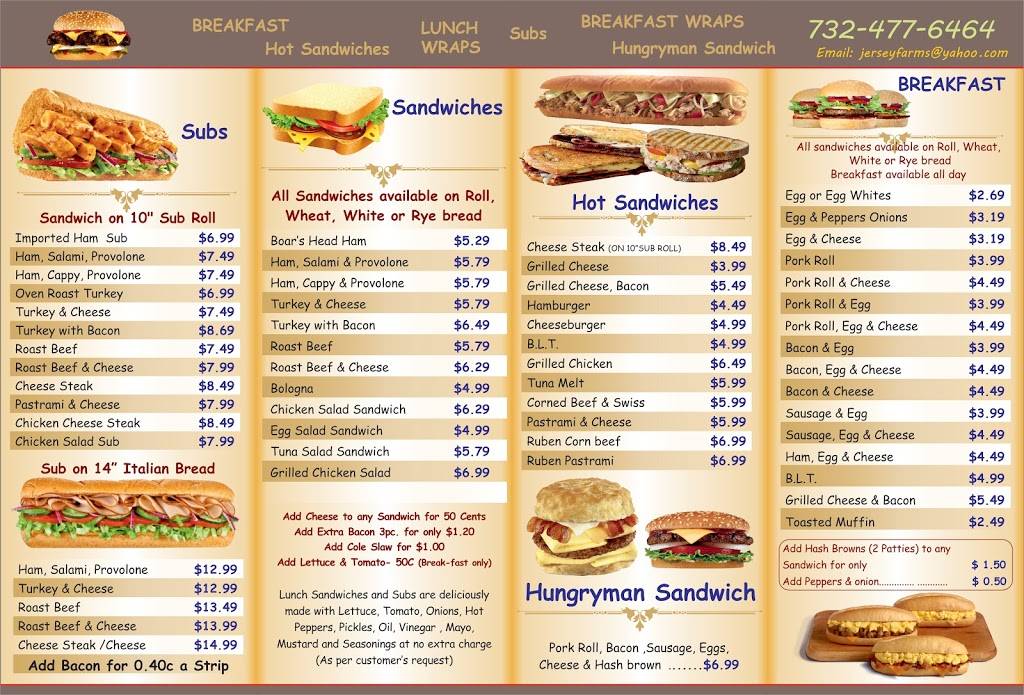 Jersey Farms | restaurant | 2540 Hooper Ave, Brick Township, NJ 08723, USA | 7324776464 OR +1 732-477-6464