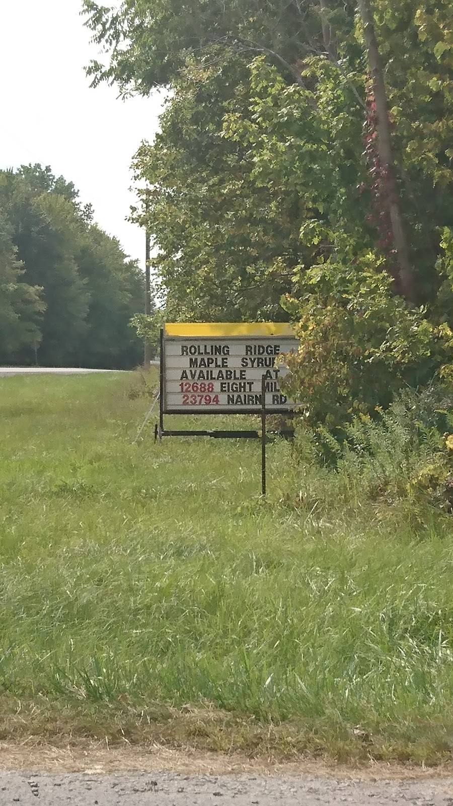 Rolling Ridge Maple Products | restaurant | 22681 Vanneck Rd, Ilderton, ON N0M 2A0, Canada | 5196663257 OR +1 519-666-3257