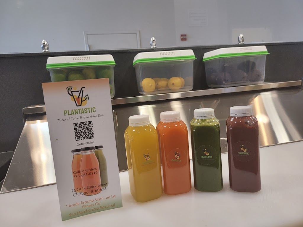 PLANTASTIC Natural Juices & Smoothies | restaurant | Inside Esporta Gym, an LA Fitness, 7529 N Clark St, Chicago, IL 60626, USA | 7736810110 OR +1 773-681-0110