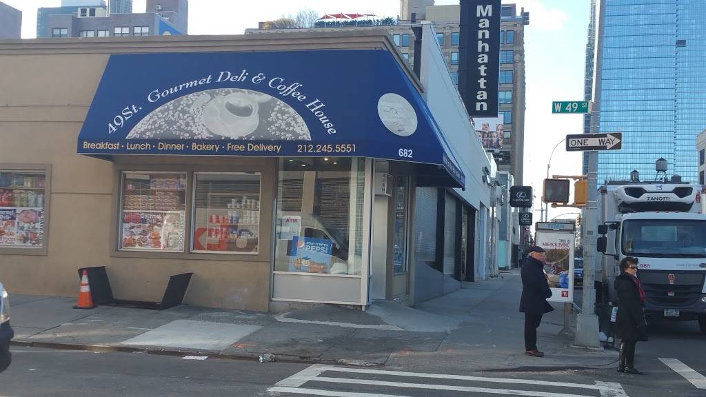 49 St Deli & Coffee House | restaurant | 682 11th Ave, New York, NY 10019, USA | 2122455551 OR +1 212-245-5551