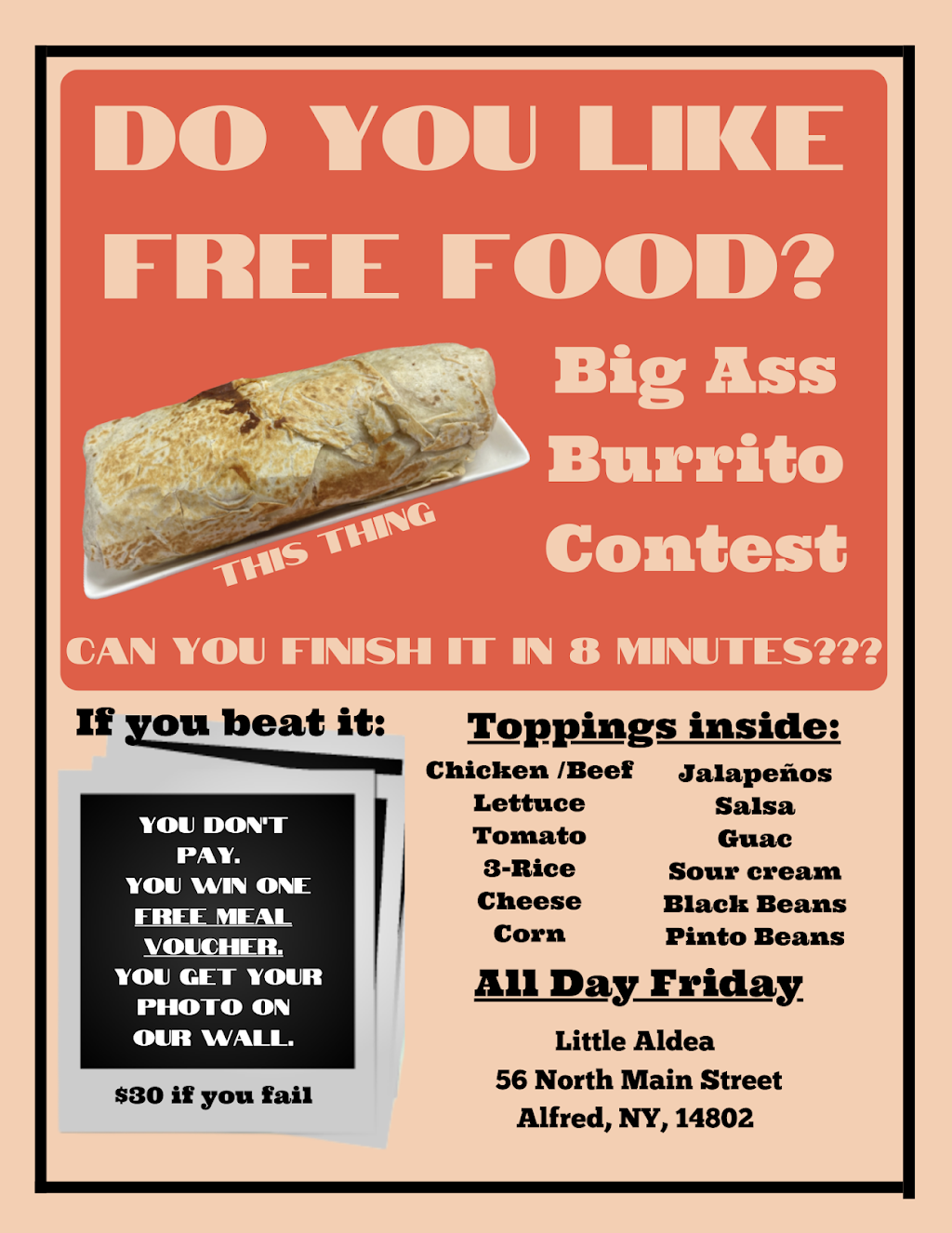 Little Aldea | restaurant | 56 N Main St, Alfred, NY 14802, USA | 6072475067 OR +1 607-247-5067