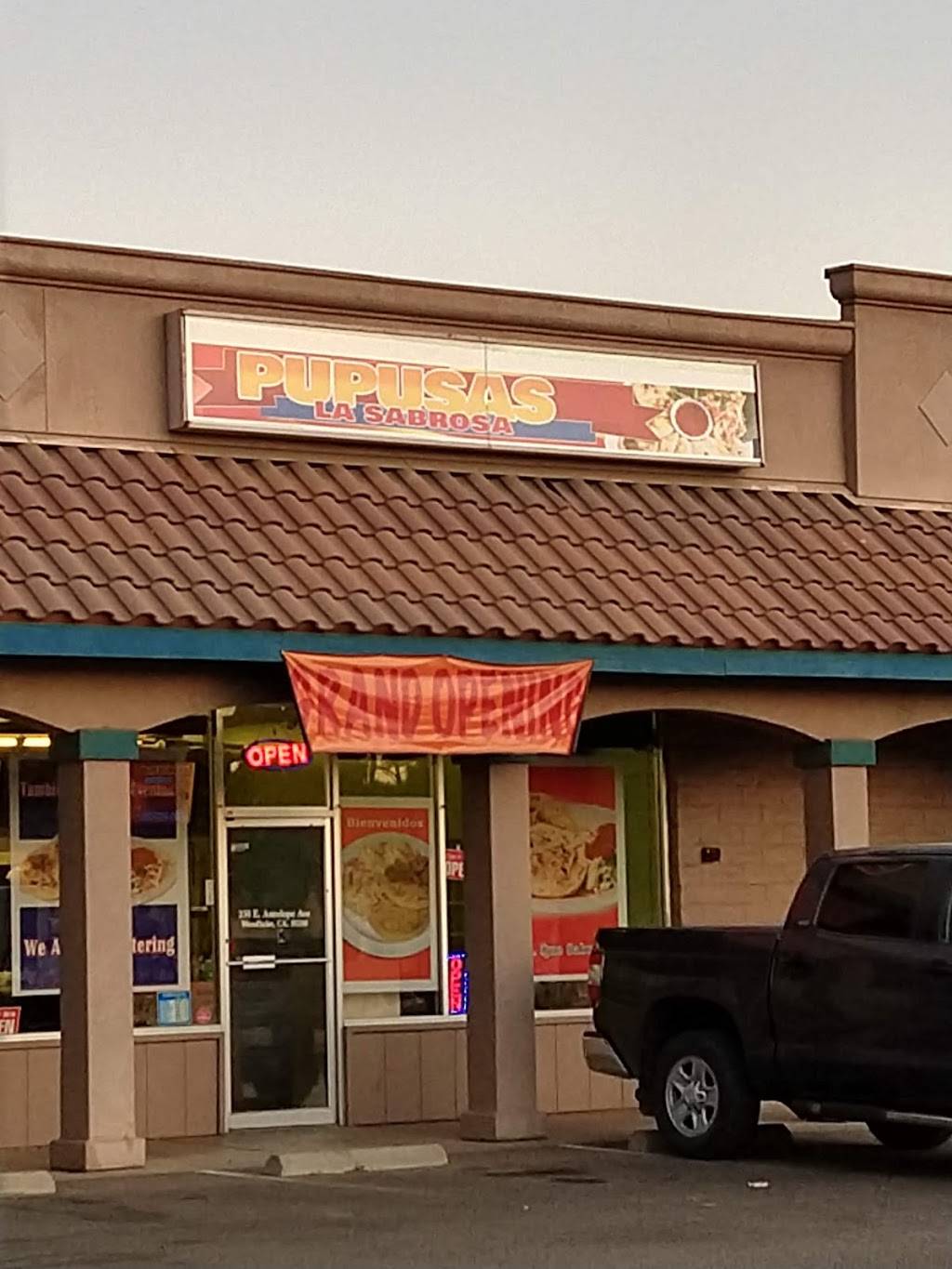 Pupusas La Sabrosa | restaurant | 250 E Antelope Ave, Woodlake, CA 93286, USA | 4086616263 OR +1 408-661-6263