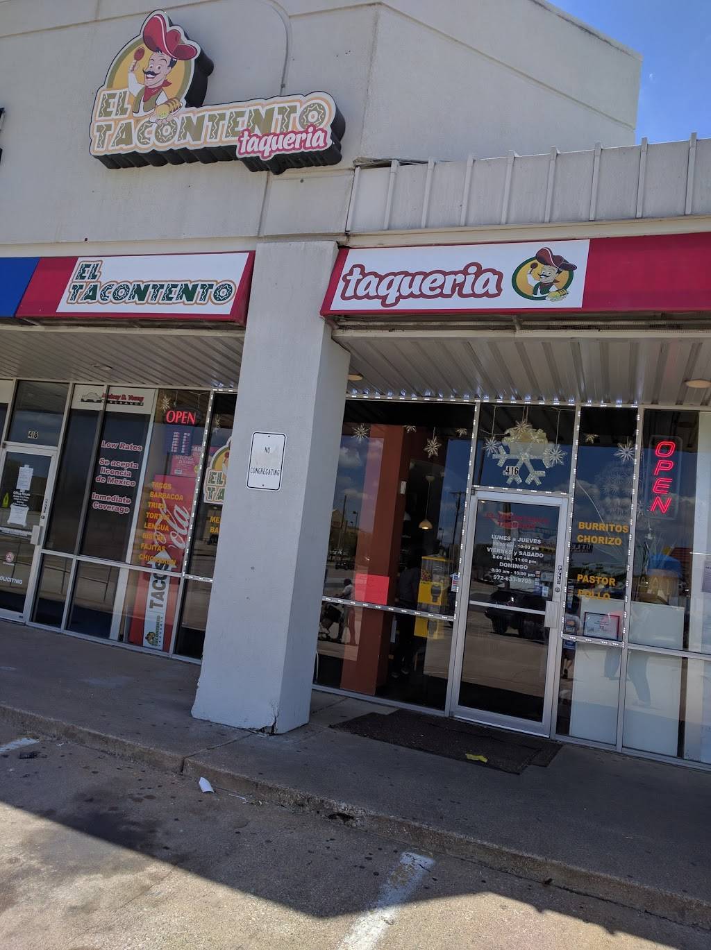 El Tacontento Taqueria | restaurant | 2380 E Park Blvd #416, Plano, TX 75074, USA | 9726339795 OR +1 972-633-9795