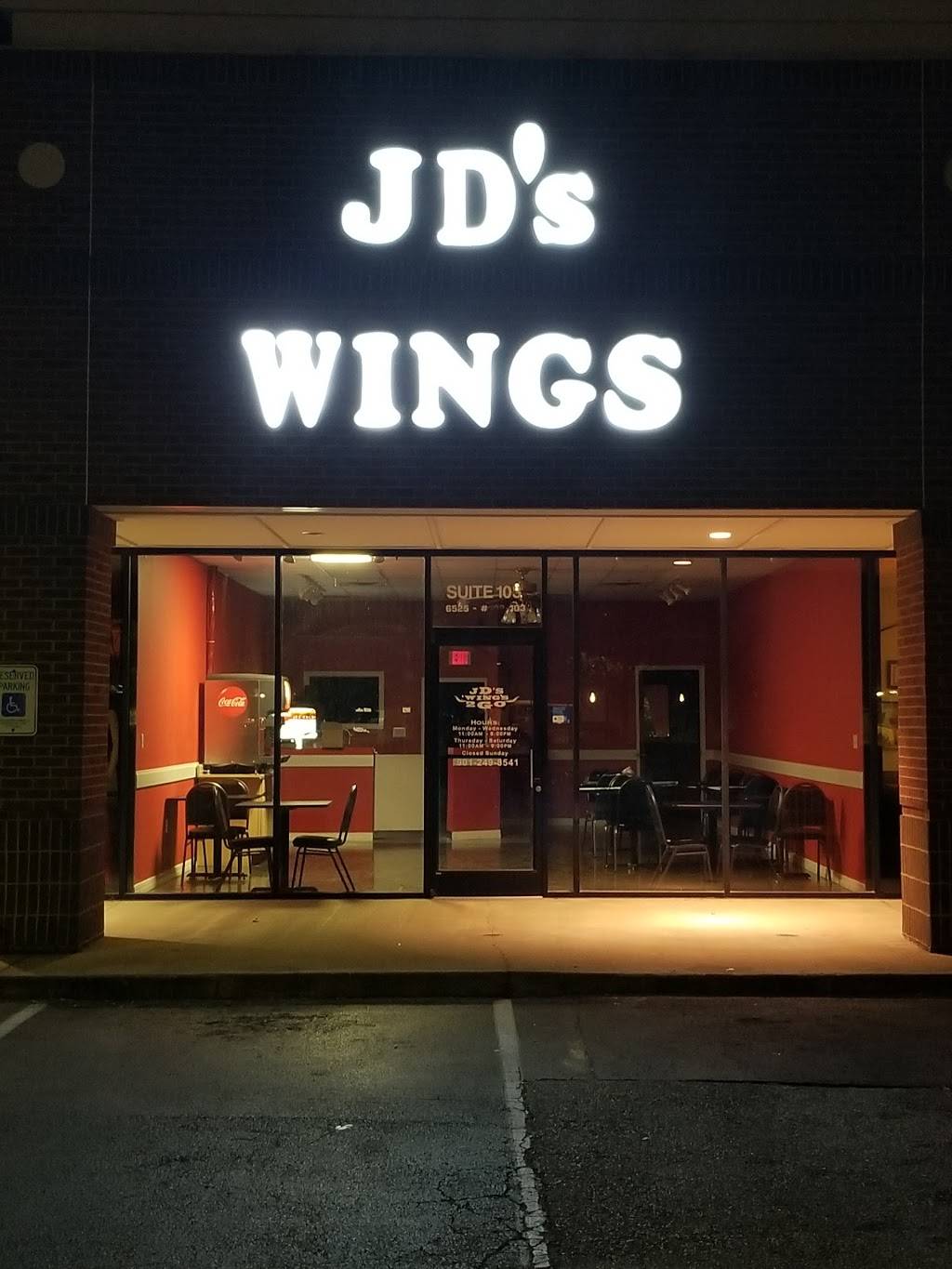 JDs Wings 2 Go - Memphis/Arlington RD - Bartlett | restaurant | 6525 Memphis Arlington Rd STE 103, Bartlett, TN 38135, USA | 9012498541 OR +1 901-249-8541