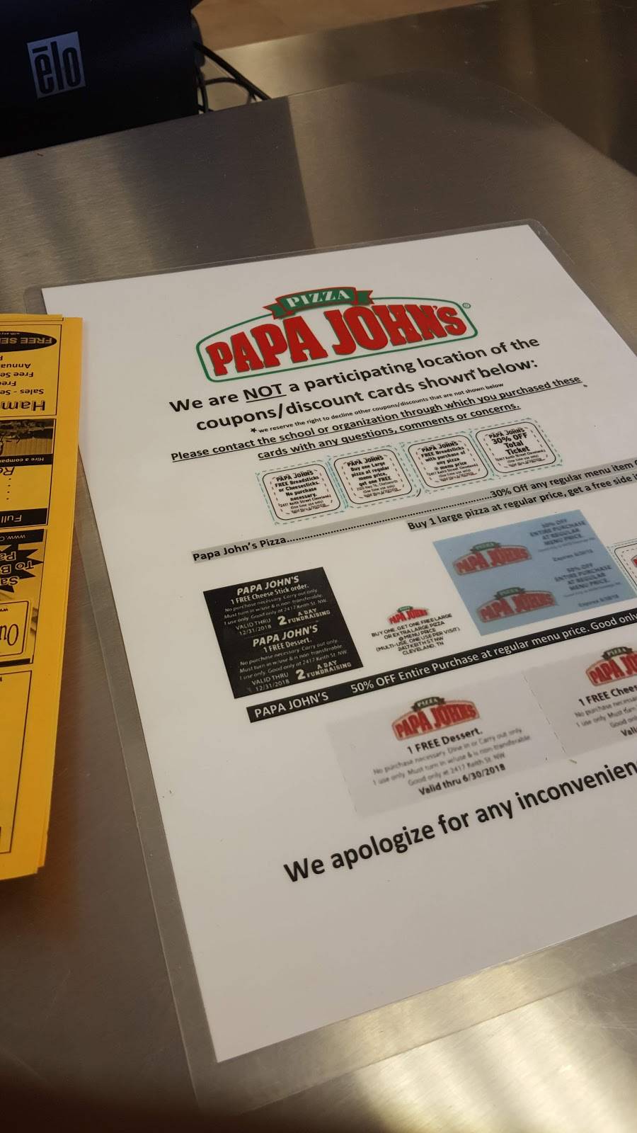Papa Johns Pizza | restaurant | 7 S Dixie Ave, Cartersville, GA 30120, USA | 7706068787 OR +1 770-606-8787