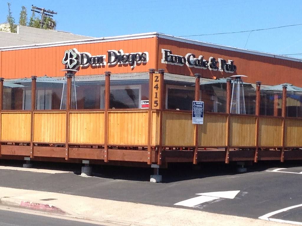 Dan Diegos Euro Cafe and Pub | restaurant | 2415 Morena Blvd, San Diego, CA 92110, USA | 6192762100 OR +1 619-276-2100