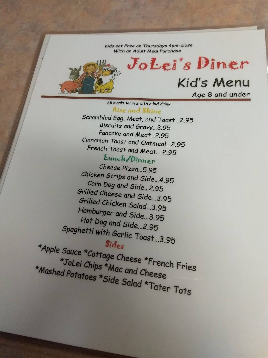 JoLei’s Diner | restaurant | 174 S Main St, Vermontville, MI 49096, USA | 5172080044 OR +1 517-208-0044