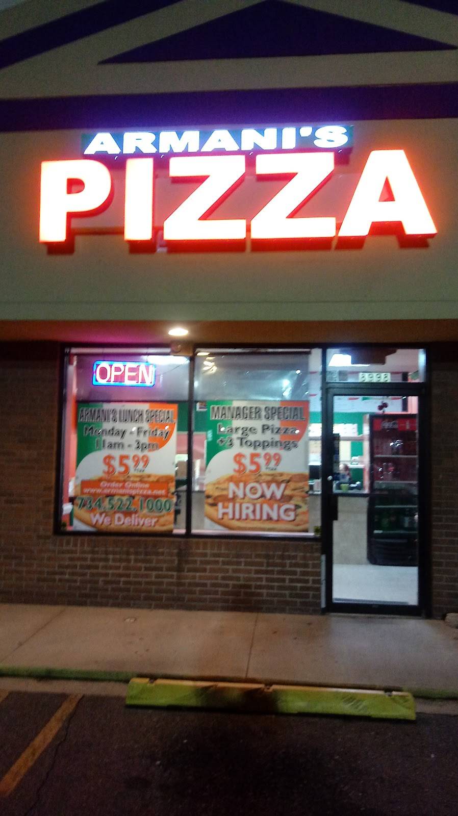 Armanis Pizza | meal delivery | 8998 Middlebelt Rd, Livonia, MI 48150, USA | 7345221000 OR +1 734-522-1000