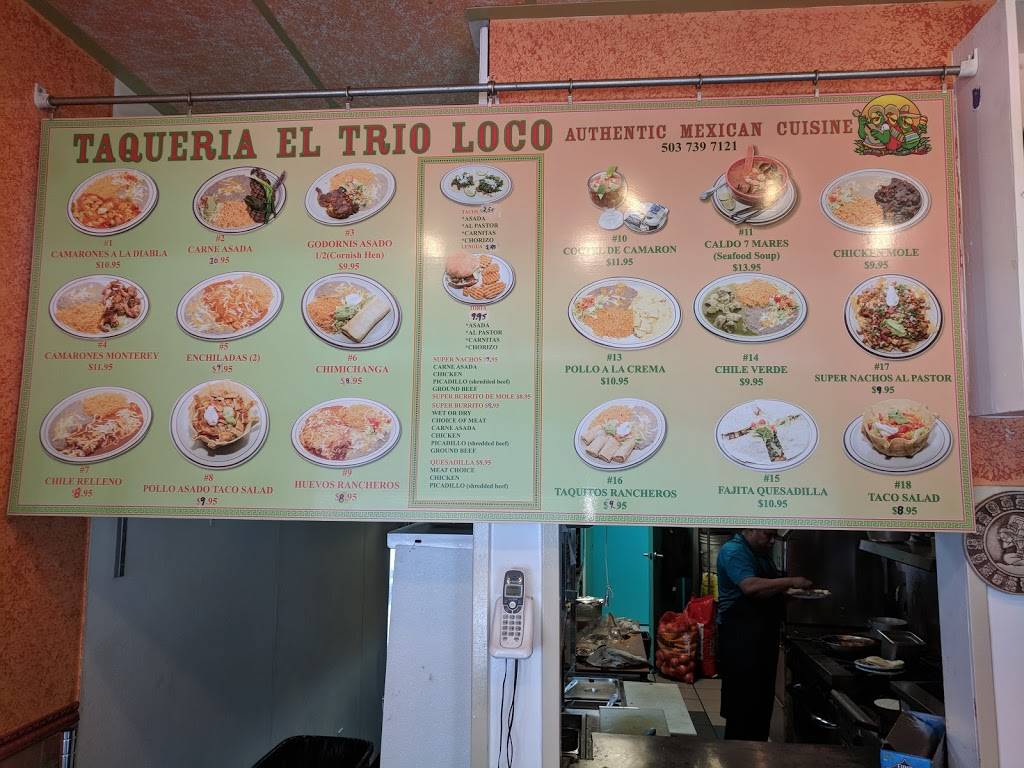 Taqueria El Trio Loco | restaurant | 200 Broadway St, Seaside, OR 97138, USA | 5037397121 OR +1 503-739-7121