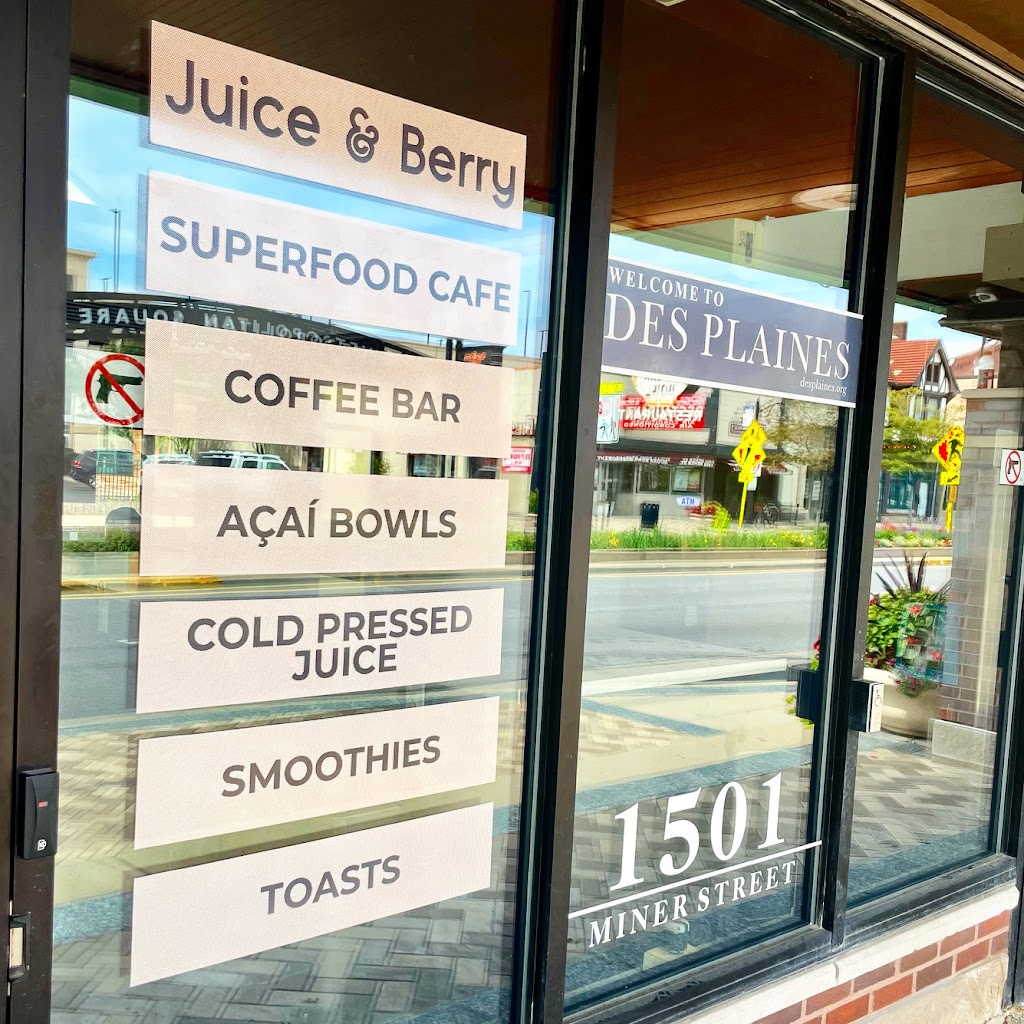 Juice & Berry | cafe | 1501 Miner St, Des Plaines, IL 60016, USA | 2242092651 OR +1 224-209-2651