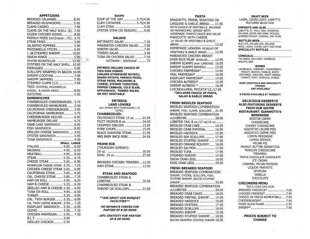 Giannottis Country Manor | restaurant | 3118 Pricetown Rd, Fleetwood, PA 19522, USA | 6109292860 OR +1 610-929-2860