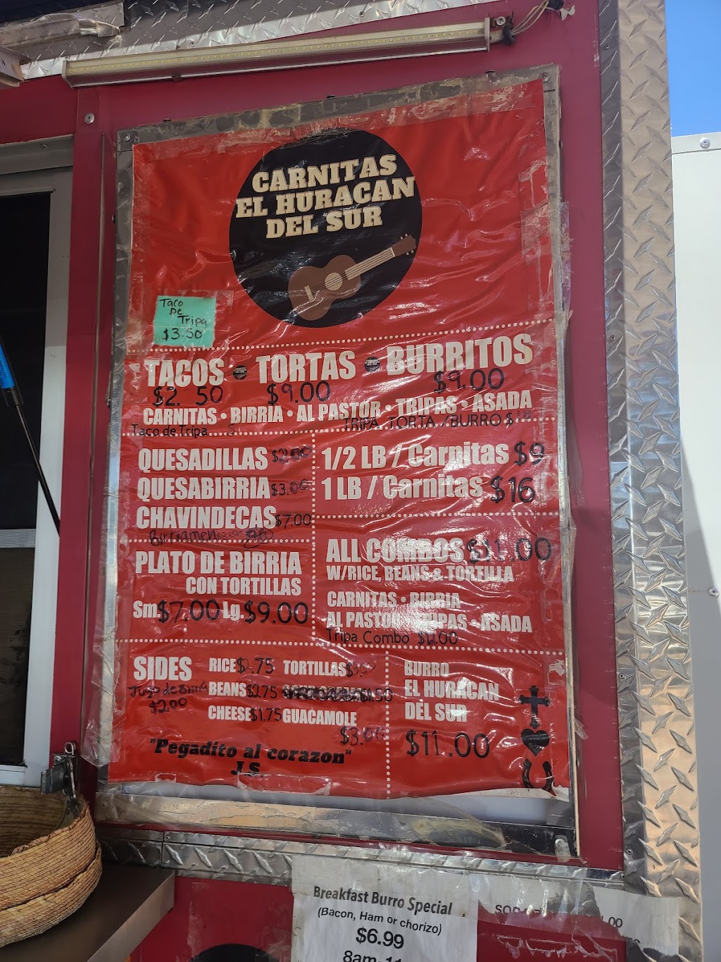 Carnitas El Huracan Del Sur | restaurant | 3535 S Palo Verde Rd, Tucson, AZ 85713, USA | 5205300453 OR +1 520-530-0453