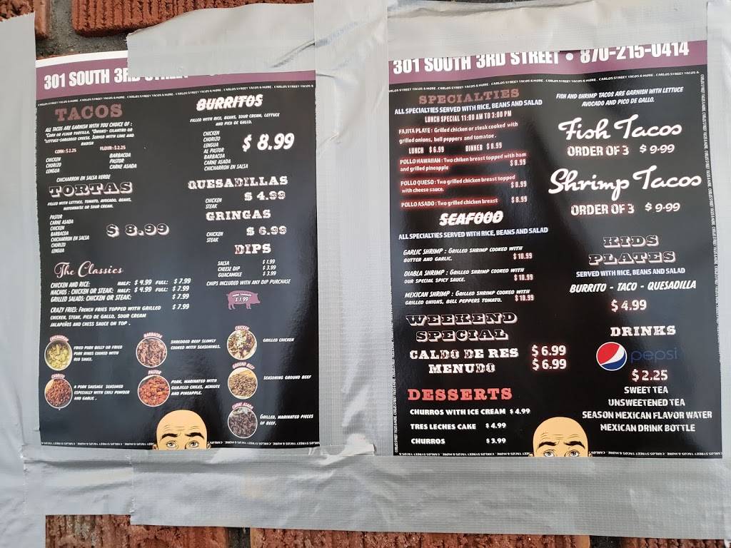 Carlos Street Tacos and More | restaurant | 4500 W Kingshighway, Paragould, AR 72450, USA | 8702153206 OR +1 870-215-3206