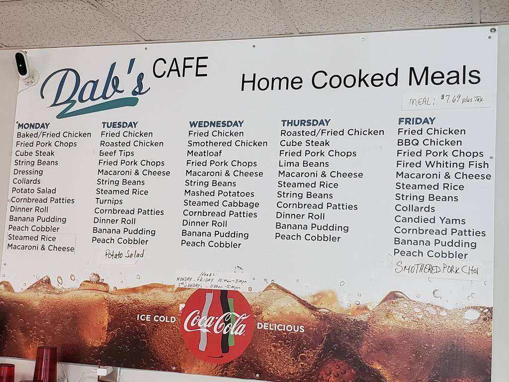 Dabs Cafe | restaurant | 1000 Terminal Dr #200, Macon, GA 31216, USA | 4787814334 OR +1 478-781-4334