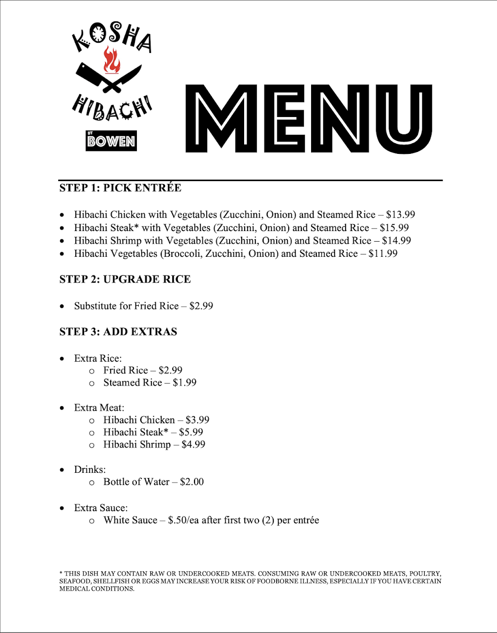 Kosha Hibachi | restaurant | 6724 Hixson Pike, Hixson, TN 37343, USA | 4233550574 OR +1 423-355-0574