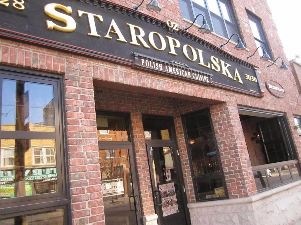 Staropolska Restaurant | restaurant | 3030 N Milwaukee Ave, Chicago, IL 60618, USA | 7733420779 OR +1 773-342-0779