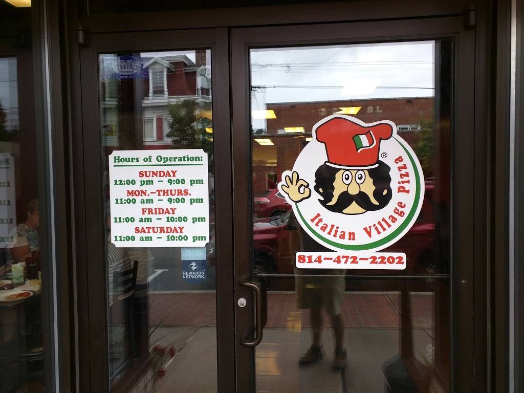 Italian Village Pizza | restaurant | 207 W High St, Ebensburg, PA 15931, USA | 8144722202 OR +1 814-472-2202