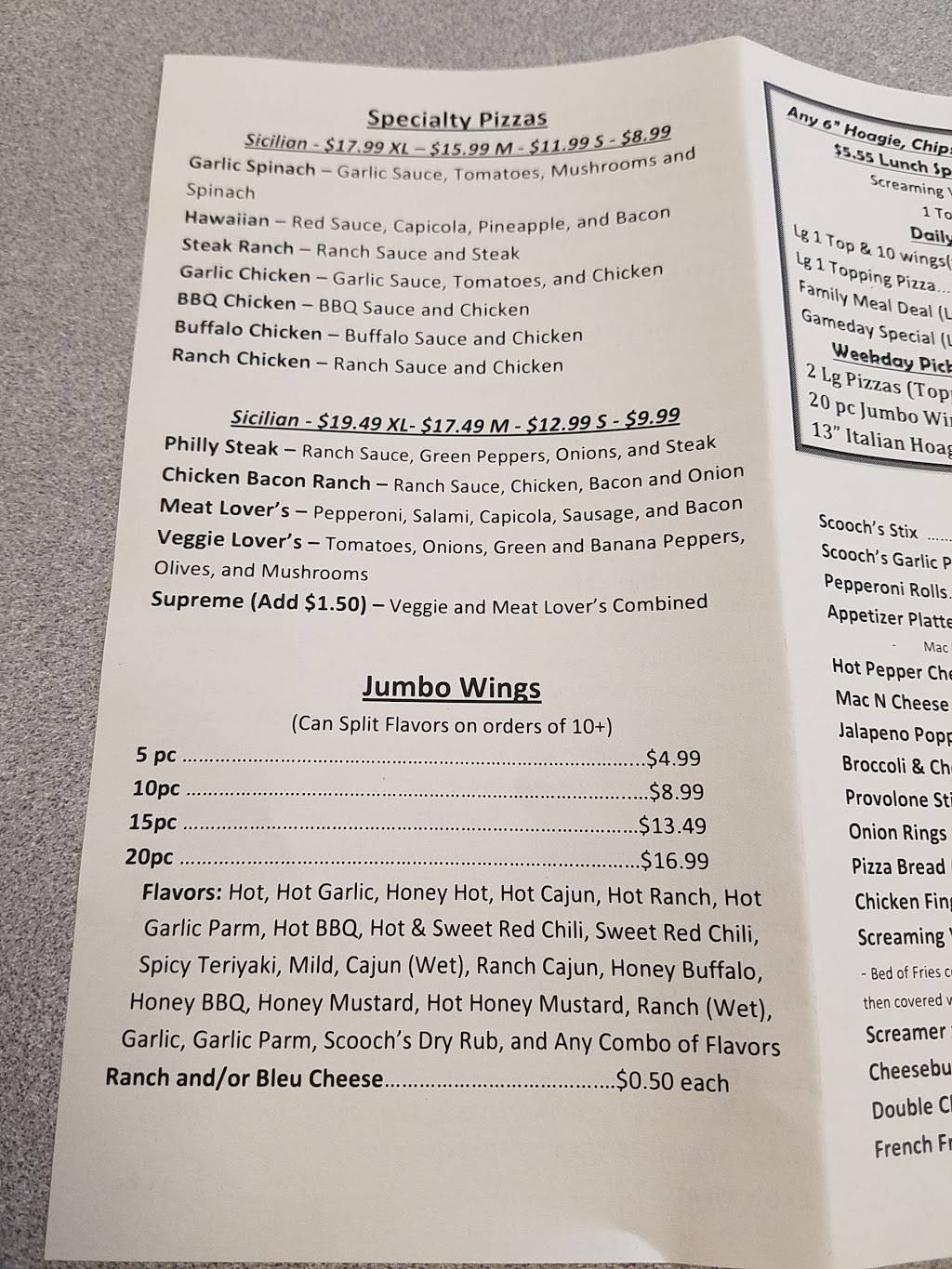 Scoochs Pizza | restaurant | 2049 Brodhead Rd, Aliquippa, PA 15001, USA | 7243755636 OR +1 724-375-5636