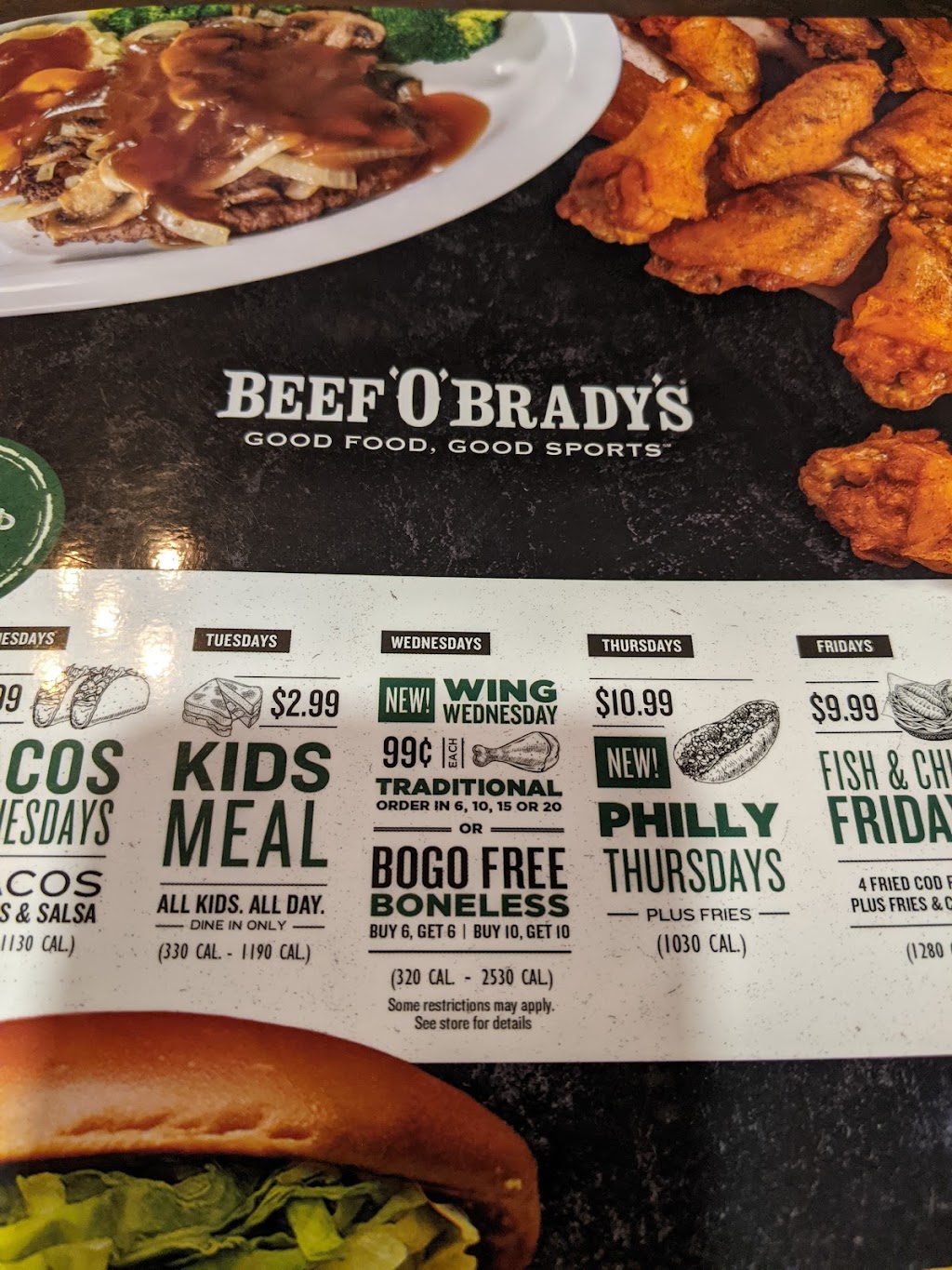 Beef O Bradys | restaurant | 244 S Market St, Wooster, OH 44691, USA | 3302642226 OR +1 330-264-2226