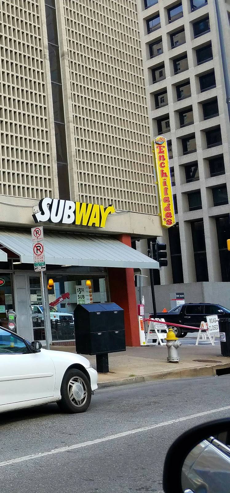 Subway | restaurant | 509 Elm St, Dallas, TX 75202, USA | 2146519268 OR +1 214-651-9268
