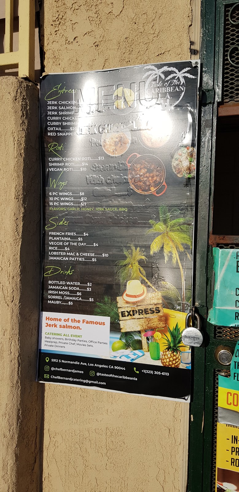 Taste Of The Caribbean | restaurant | 5912 Normandie Ave, Los Angeles, CA 90044, USA | 3233056113 OR +1 323-305-6113