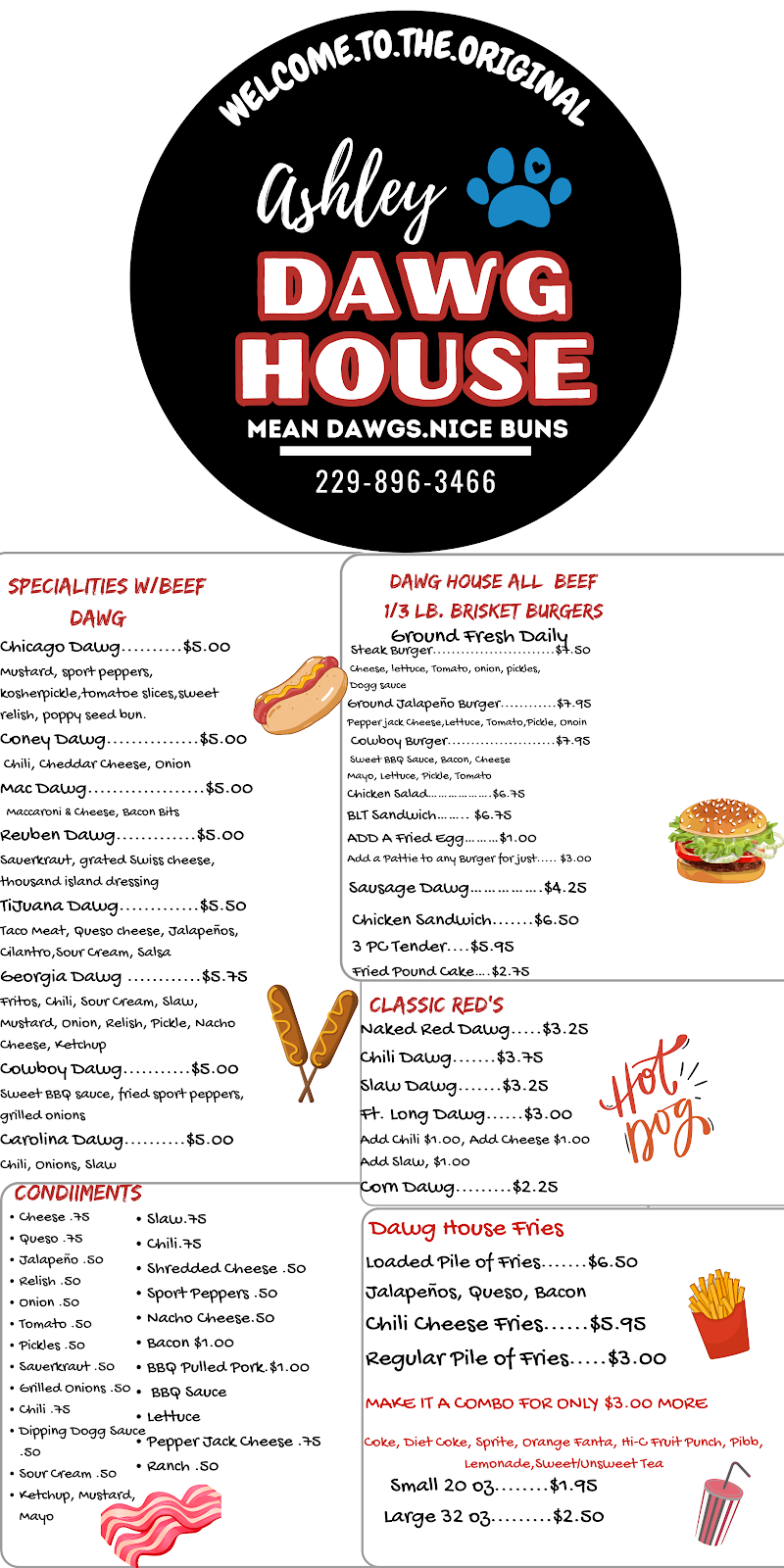 Ashley DAWG HOUSE | restaurant | 515 W 4th St, Adel, GA 31620, USA | 2295634009 OR +1 229-563-4009