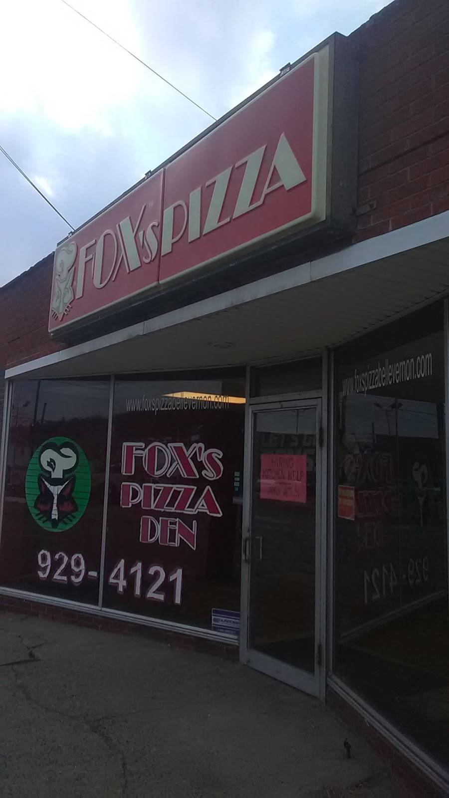 Foxs Pizza Den | restaurant | 819 Broad Ave, Belle Vernon, PA 15012, USA | 7249294121 OR +1 724-929-4121