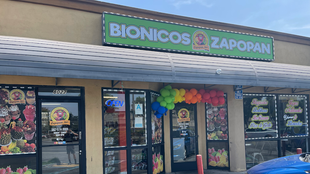 Bionicos Zapopan Inc | restaurant | 8027 Imperial Hwy., Downey, CA 90242, USA | 5626743008 OR +1 562-674-3008