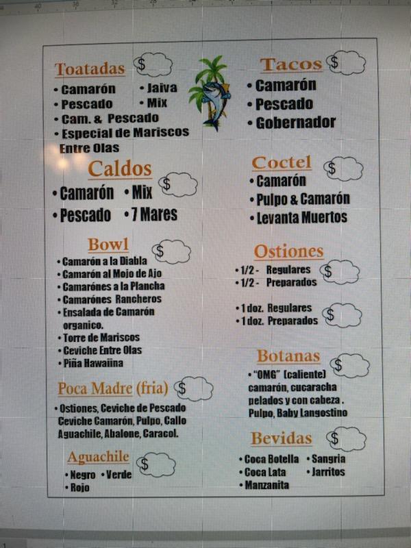 Mariscos Entre Olas | restaurant | 800 E Brundage Ln, Bakersfield, CA 93307, USA | 6613003162 OR +1 661-300-3162