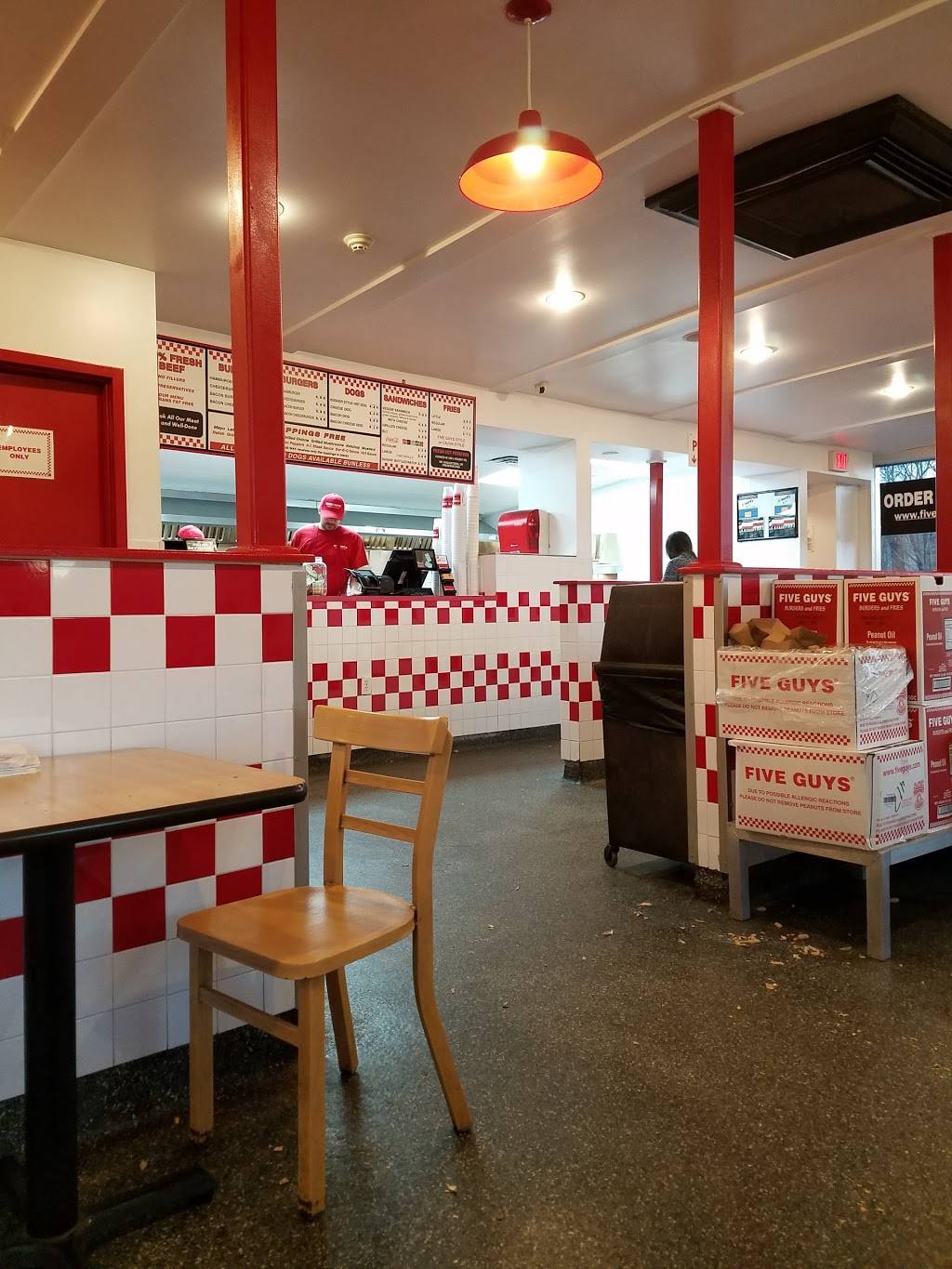 Five Guys | meal takeaway | 106 Federal Rd, Brookfield, CT 06804, USA | 2037402120 OR +1 203-740-2120