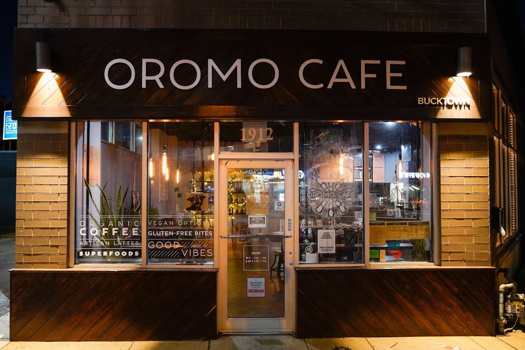 Oromo Cafe Bucktown | cafe | 1912 N Western Ave, Chicago, IL 60647, USA | 7739048147 OR +1 773-904-8147