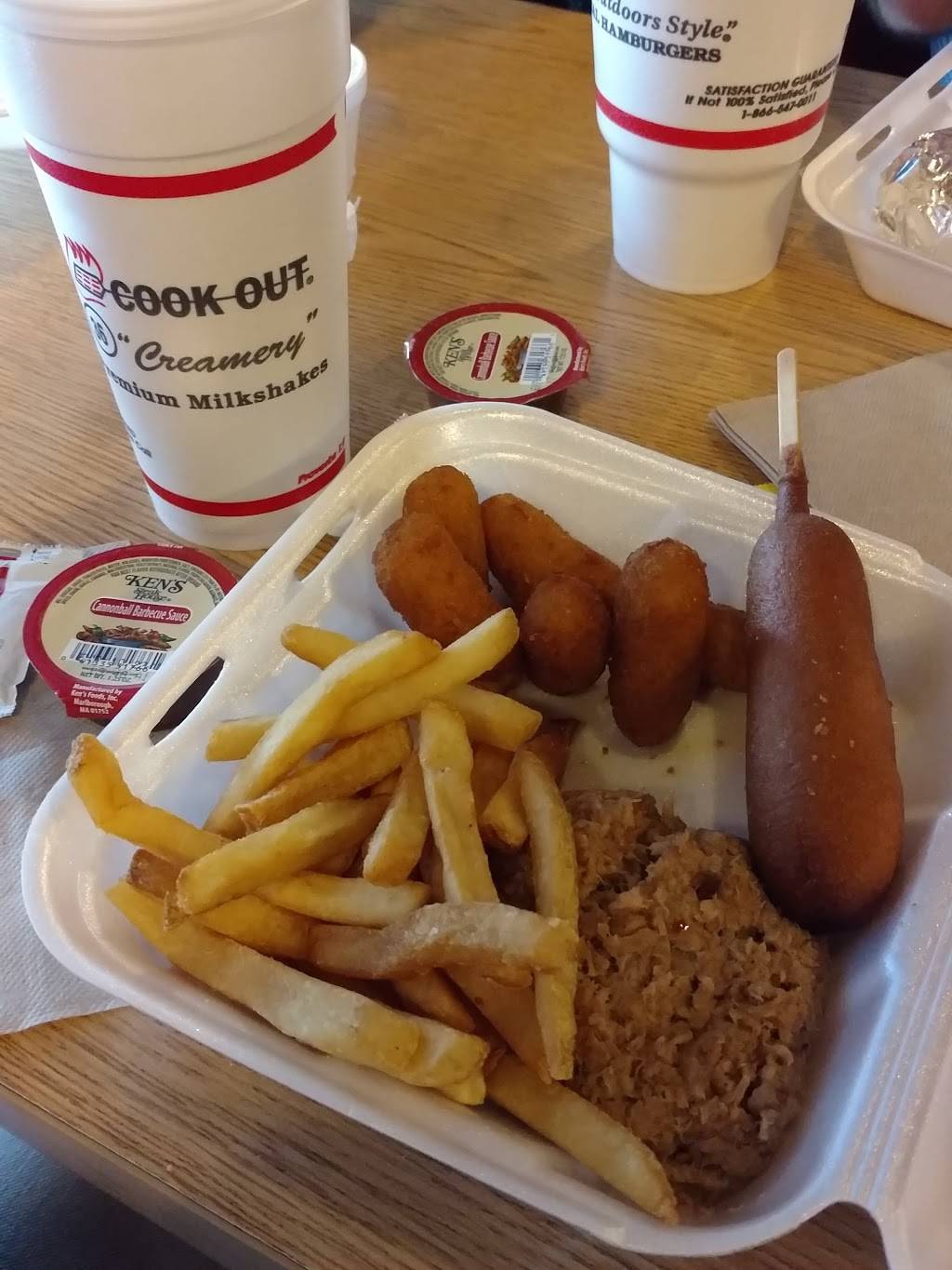 Cook Out | restaurant | 8970 University Blvd, North Charleston, SC 29406, USA | 8438182112 OR +1 843-818-2112
